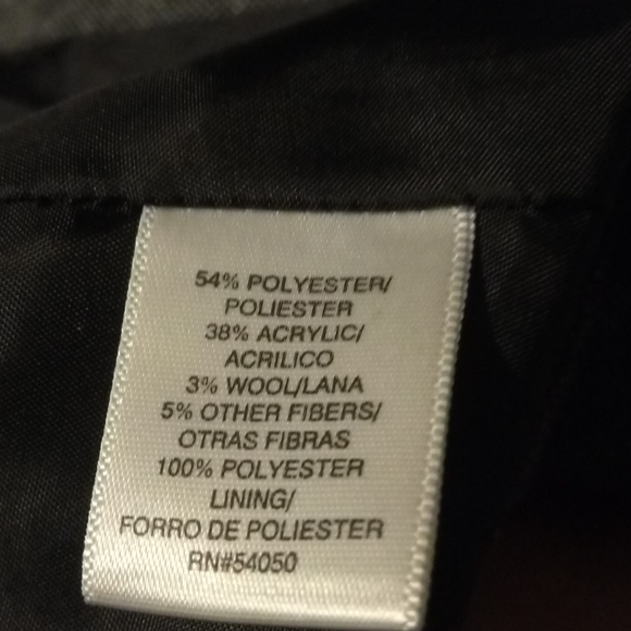 Rena Rowan grey & black lined blazer, sz 8 - Picture 7 of 7